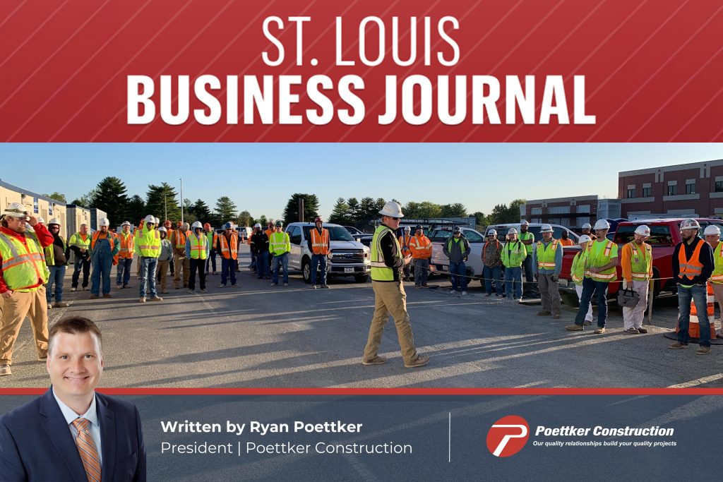 St. Louis Business Journal logo and an image of construction workers