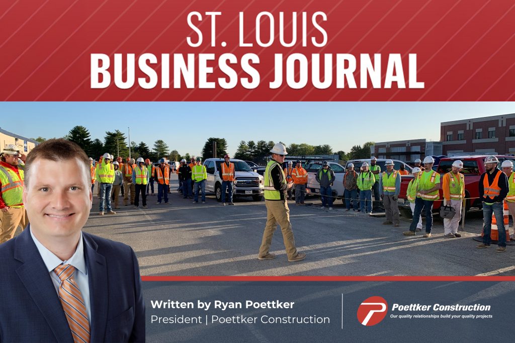 St. Louis Business Journal logo and an image of construction workers