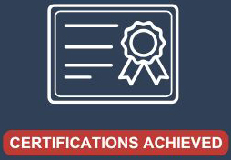 A certificate with a ribbon on it