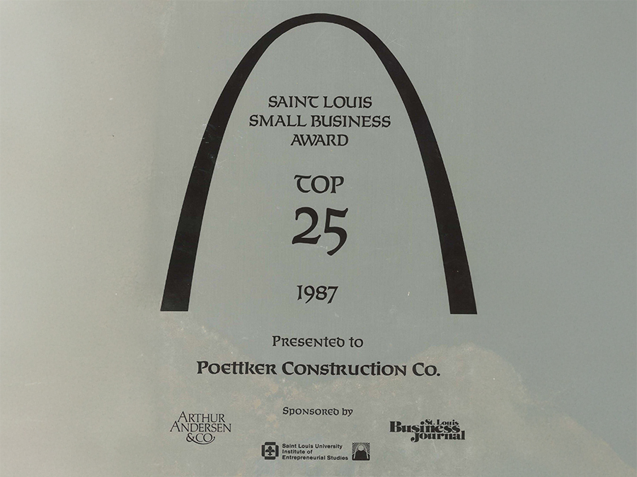 1987-St. LouisTop Small Business Award 1987-St. LouisTop Small Business Award