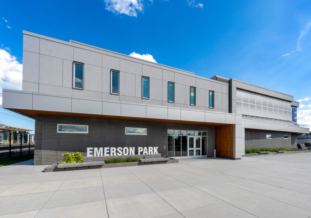 Emerson Park SCCTD_Website Feature_1000x700 (2) Modern gray building on a bright day