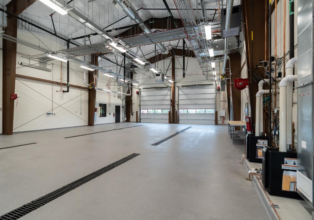Ft. Leonard Wood Fire Station _Website Body_1000x700 Inside a fire station garage were 2 trucks can park
