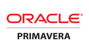 A red and black logo