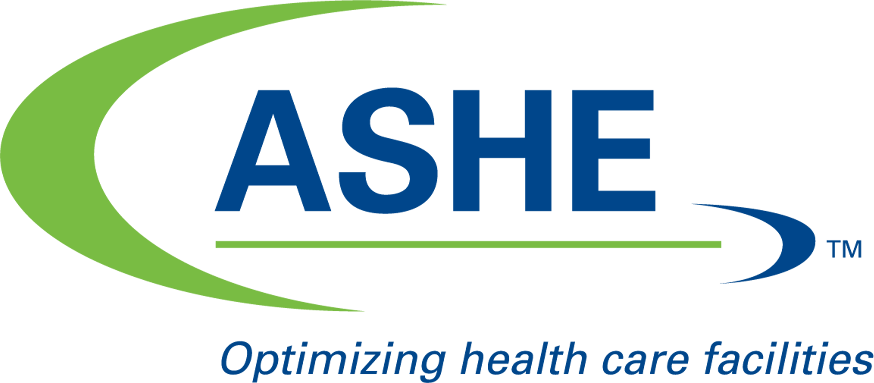 ASHE navy acronym with a neon green orbit