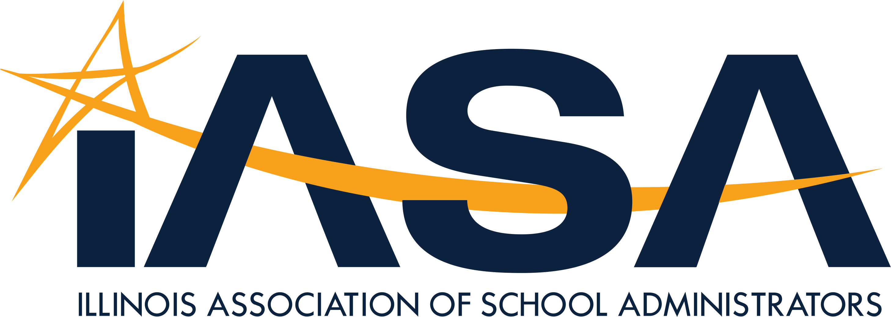 Navy acronym IASA with a yellow star over the i