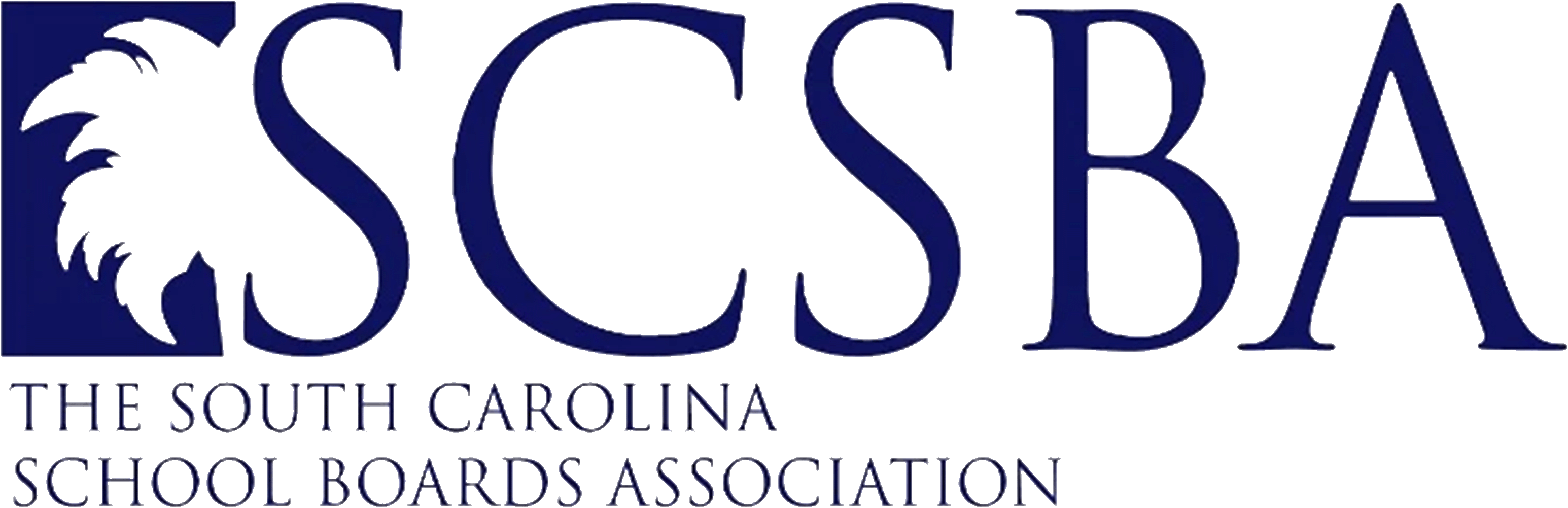 Blue logo with the acronym SCSBA