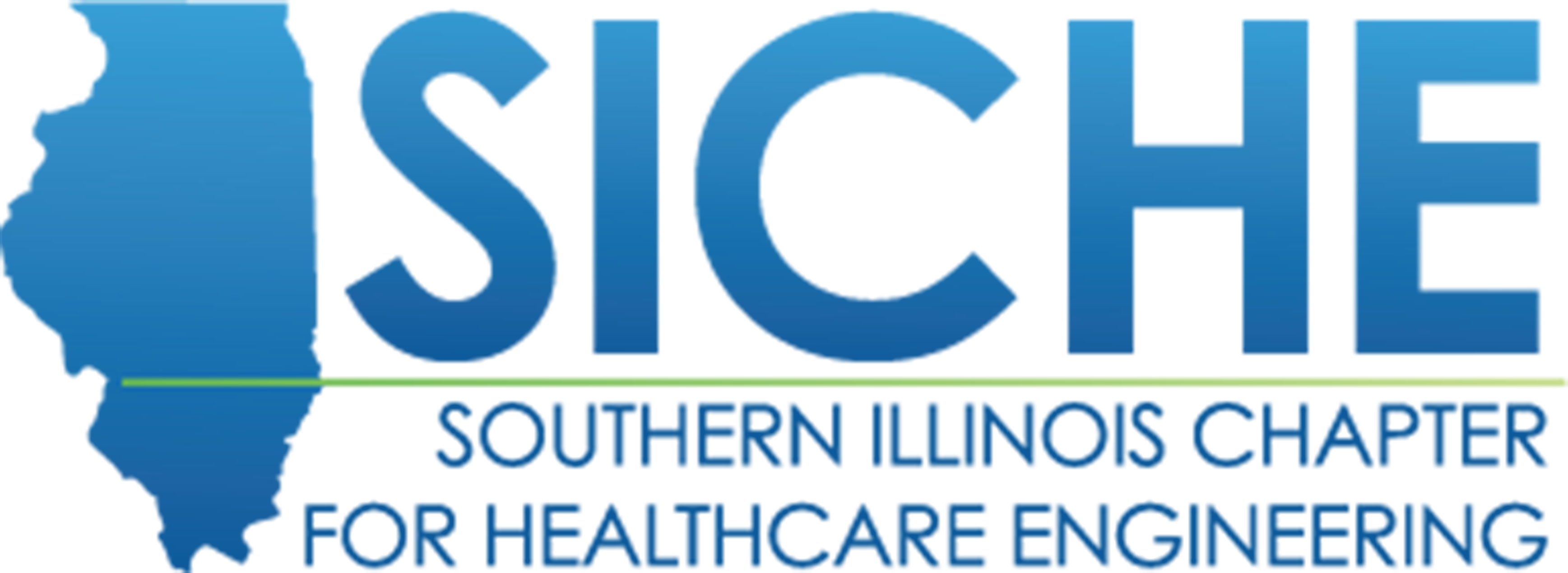 A blue graphic with the state of Illinois