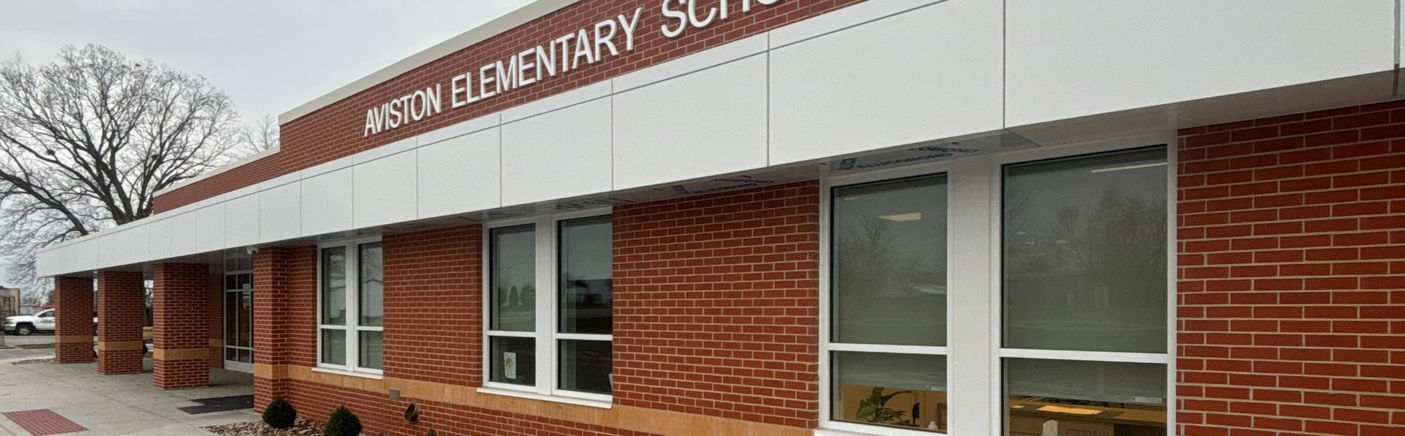 long brick elementary school building