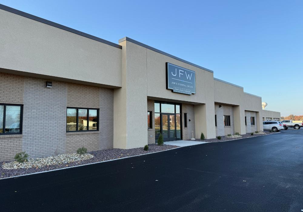 cream brick building