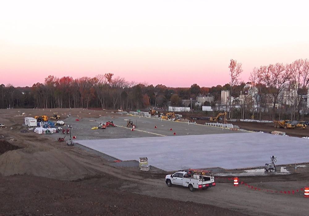 Nevada Logistics Center_Website Body_1000x700 aerial view of a concrete pad and sitework