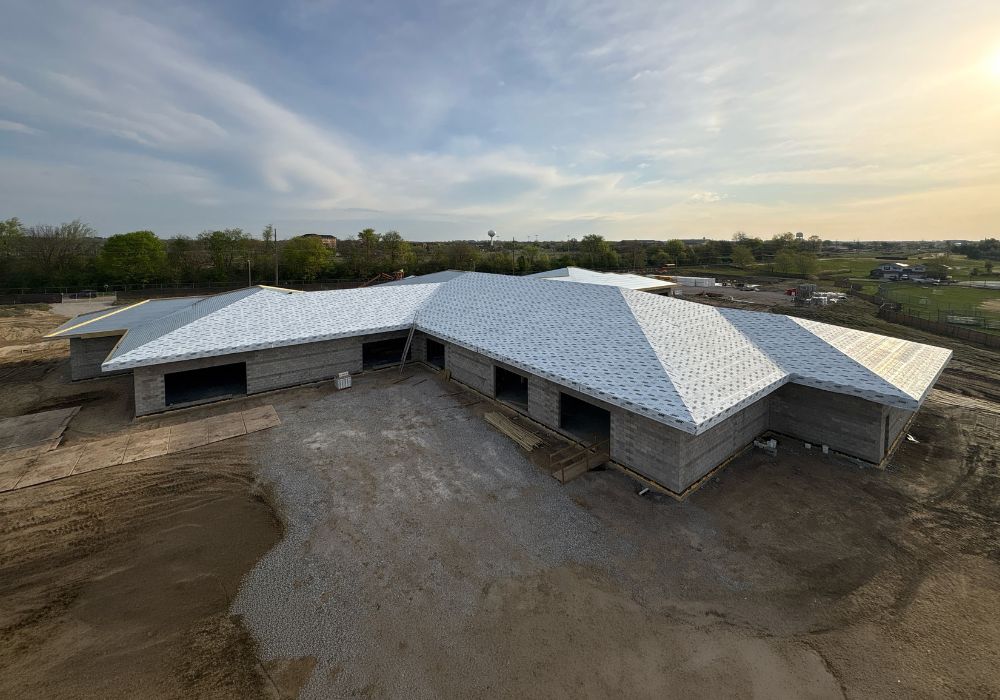new exterior building construction