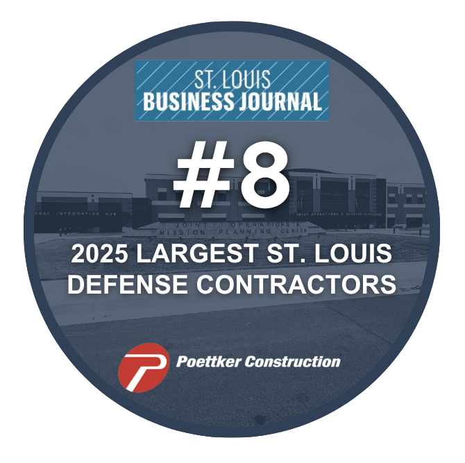 SLBJ-Largest-Defense-Contractors-Emblem-2025 A round award emblem with the St. Louis Business Journal logo and the words "2025 Largest St. Louis Defense Contractor"