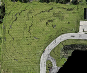 Topographical aerial view