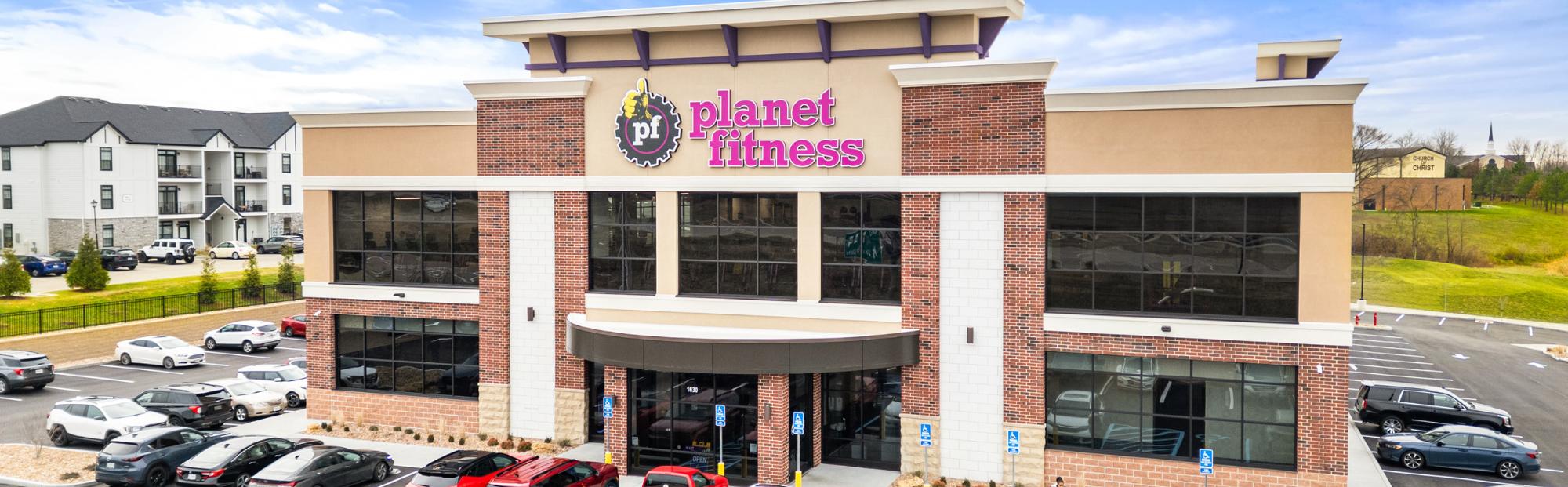 brick exterior two story building