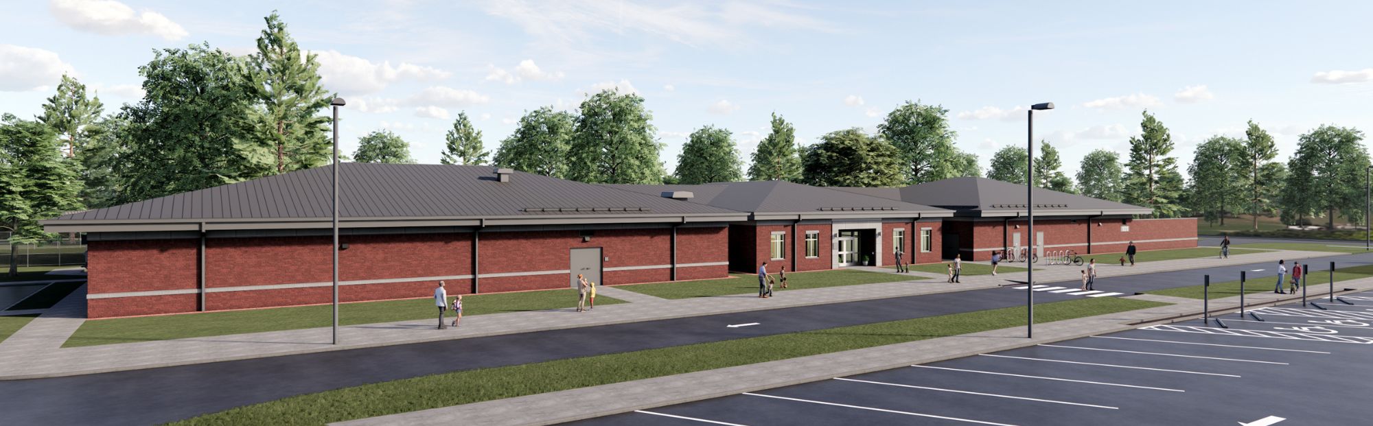 WPAFB SAC CDC_Website Hero_2000x621 (2) one-story red orange brick building