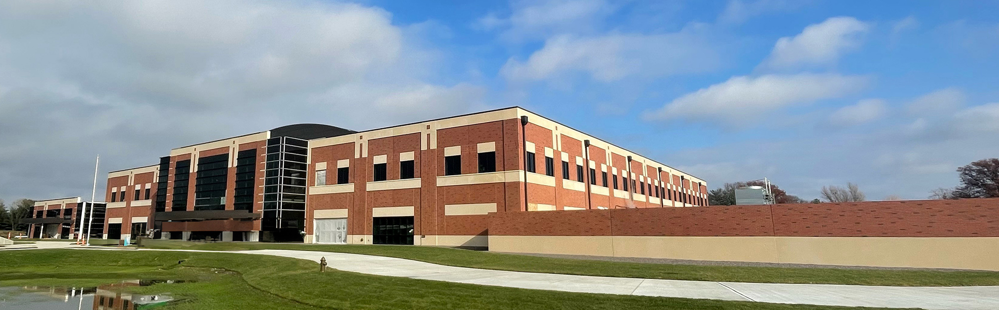 Two-story brick defense building