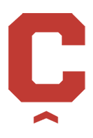 A large red letter C