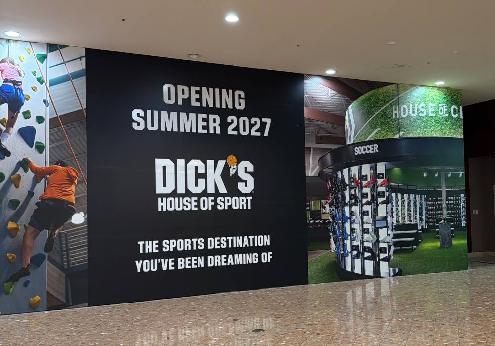 Dick's House of Sport coming soon sign