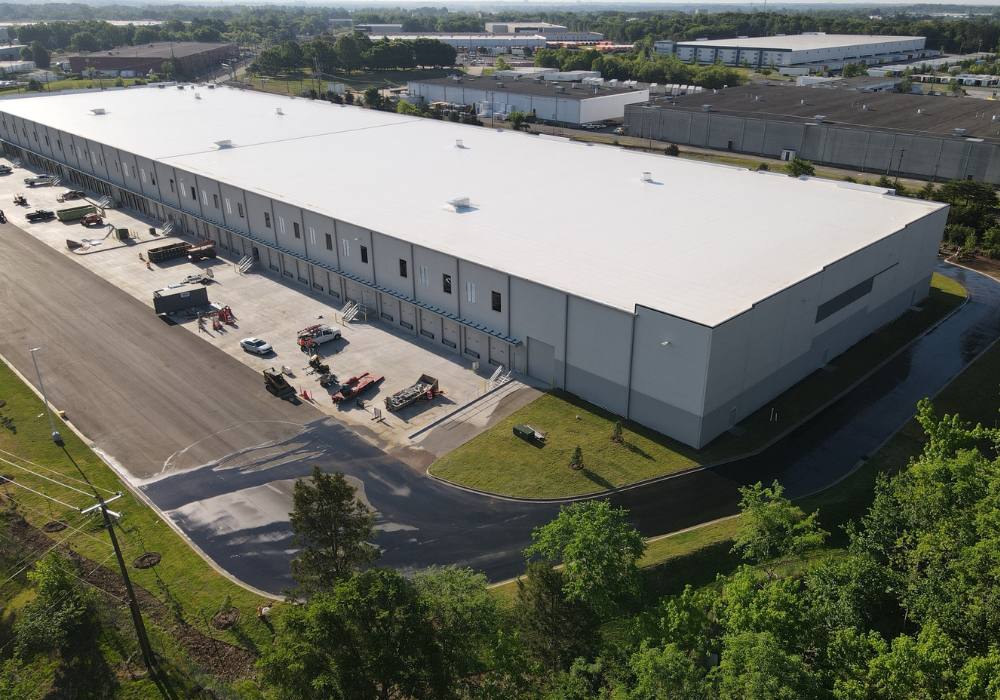 large white distribution center